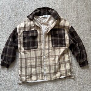 Princess Polly Brown Plaid Jacket